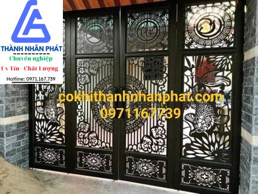 Làm cửa cổng sắt mỹ nghệ tại quận 12
