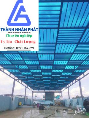 Mái che poly cho sân thượng
